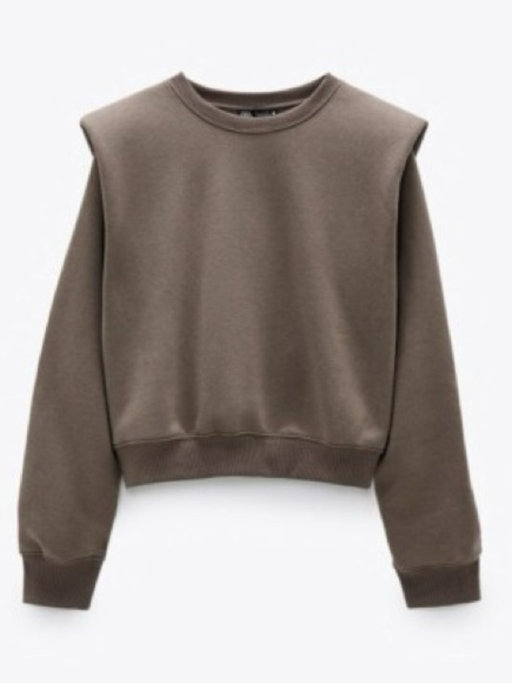 Zara Brown Crewneck Sweatshirt